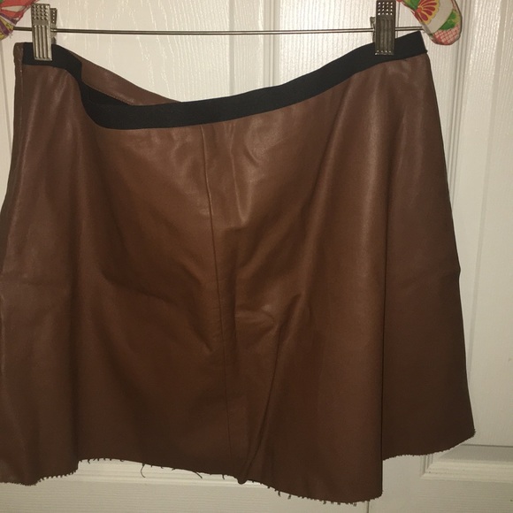 Vegan leather mini skirt. - Picture 3 of 3